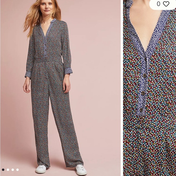 Anthropologie Ett Twa Christene Silken Jumpsuit. - Picture 2 of 5